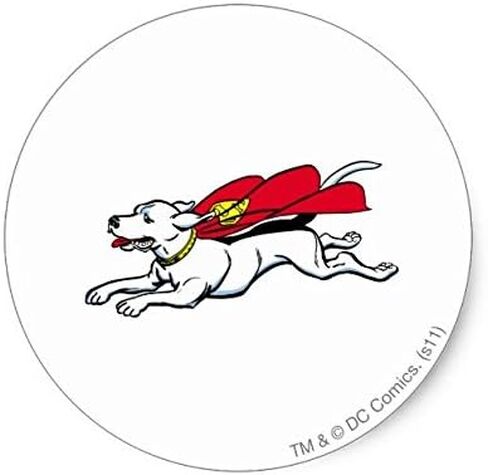ملصق دائري كلاسيكي من Lancy's Artwork Krypto the dog - رسم ملصق - تلقائي، جدار، كمبيوتر محمول، خلية، ملصق شاحنة للنوافذ، السيارات، الشاحنات in Kuwait