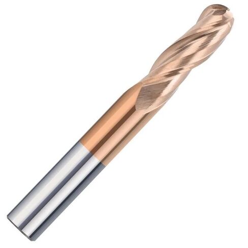Milling Cutter 1/4 inch Shank 3 Flute Ball Nose Cutter TiCN Coated Carbide End Mill for Woodwrorking CNC Machine Router Bit in Kuwait