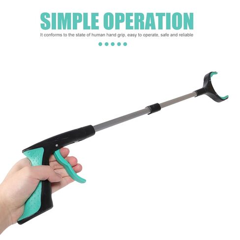 Luxshiny Foldable Trash Grabber Clip Lightweight Quick Clamp Litter Picker Tool Portable Sanitation Grabber for Waste Collection Green in Kuwait