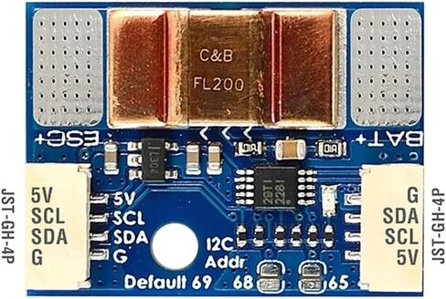 شاشة الطاقة، I2C-INA-BM التيار 0 ~ 204.8A الجهد 0 ~ 85 فولت I2C لوحة الواجهة مناسبة للطائرة بدون طيار I2C RC FPV in Kuwait
