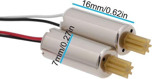 Create idea 4Pcs Quadcopter Motor Forward/Reverse Motor Compatible with E88 E88PRO E88MAX E525 E99 E99PRO P1 P5PRO RC Drone, 7x16mm in Kuwait
