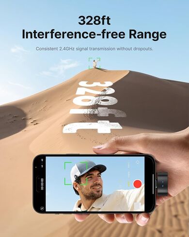 ميكروفونات BOYA Magic اللاسلكية الصغيرة لأجهزة iPhone 15-16/Android، 4 ميكروفونات في 1، خفيفة الوزن 7 جرام، تقليل الضوضاء بالذكاء الاصطناعي، 48 كيلو هرتز/24 بت، التحكم في التطبيق، نطاق 328 قدمًا، ميكروفون للتسجيل in Kuwait