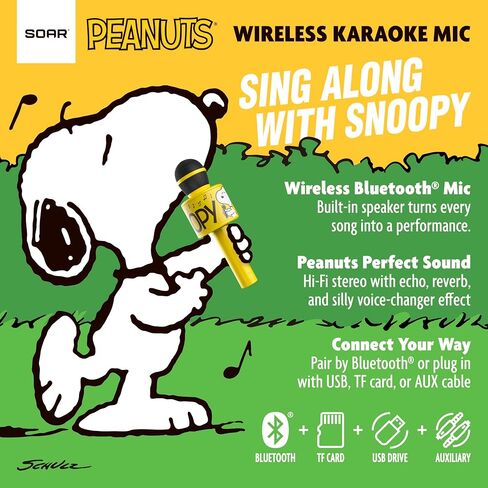 ميكروفون كاريوكي لاسلكي SOAR Peanuts باللون الأصفر in Kuwait
