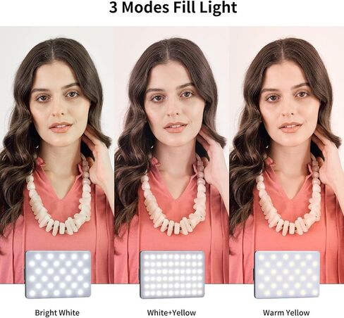 ميكروفون لاسلكي NPTCL لهاتف iPhone Android وSefie Light للهاتف، مجموعة أدوات إنشاء المحتوى للبث المباشر لمدونات الفيديو in Kuwait