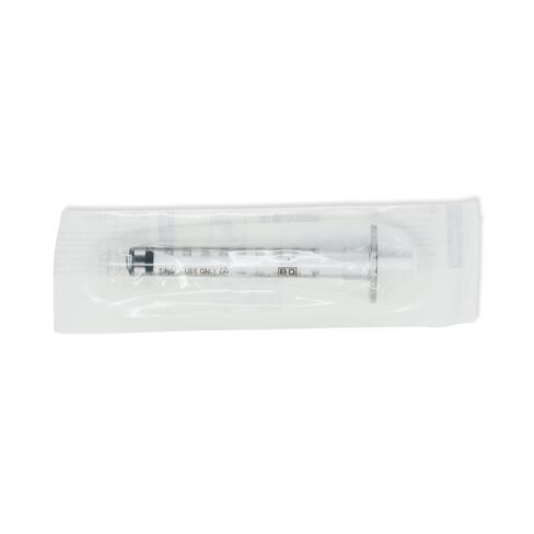 حقنة BD Luer-Lok فقط، 1 مل، رقم 309628، (100 قطعة) in Kuwait