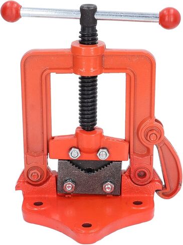 gernie Forged Pipe Vise, Pipe Vice Bench Yoke Vise, Heavy Duty Threader Pipe Plumbing Vise for 2inch Pipes, Cast Iron Pipe Vise for Plumbers, Mechanic, for Cutting and Threading Pipes in Saudi Arabia