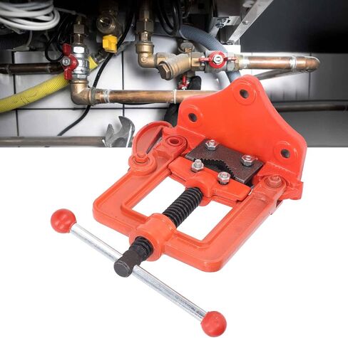 gernie Forged Pipe Vise, Pipe Vice Bench Yoke Vise, Heavy Duty Threader Pipe Plumbing Vise for 2inch Pipes, Cast Iron Pipe Vise for Plumbers, Mechanic, for Cutting and Threading Pipes in Saudi Arabia