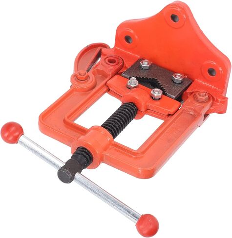 gernie Forged Pipe Vise, Pipe Vice Bench Yoke Vise, Heavy Duty Threader Pipe Plumbing Vise for 2inch Pipes, Cast Iron Pipe Vise for Plumbers, Mechanic, for Cutting and Threading Pipes in Saudi Arabia