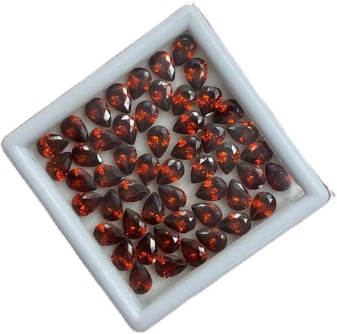 Certified Natural Fire Orange Sapphire 7x5 mm 10.80 Ct Pear Cut Lot Gemstone in Kuwait