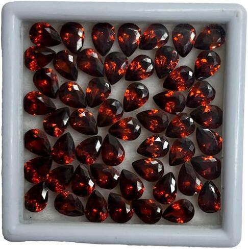 Certified Natural Fire Orange Sapphire 7x5 mm 10.80 Ct Pear Cut Lot Gemstone in Kuwait