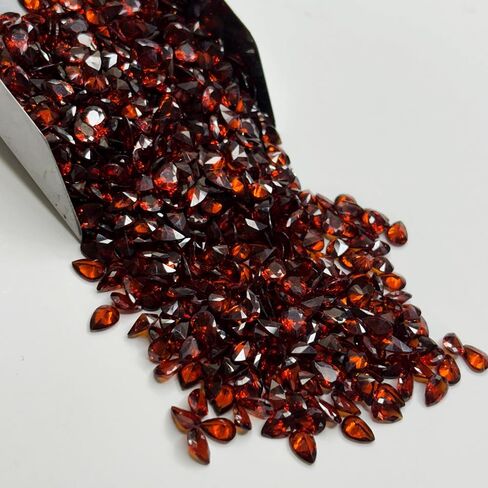 Certified Natural Fire Orange Sapphire 7x5 mm 10.80 Ct Pear Cut Lot Gemstone in Kuwait