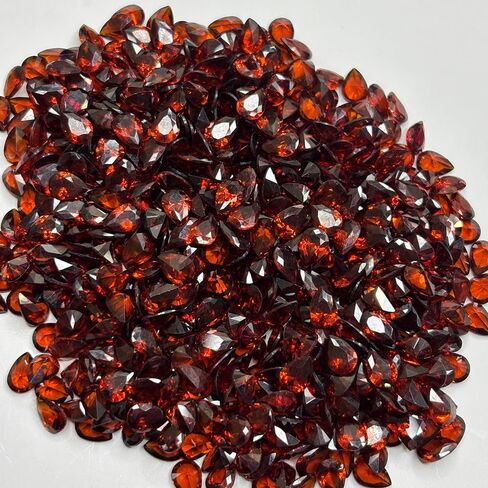 Certified Natural Fire Orange Sapphire 7x5 mm 10.80 Ct Pear Cut Lot Gemstone in Kuwait