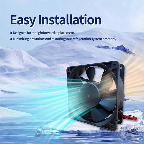 𝐎𝐄𝐌 2 قطعة W0301101 W0301112 محرك مروحة المبخر - 24 فولت تيار مستمر بدون فرش متوافق مع وحدات التبريد البديلة لمحرك المروحة Atosa MGF8401GR، MGF8402، MGF8401 in Kuwait