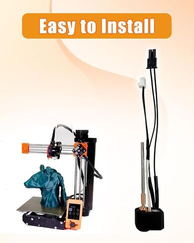 طقم كتلة سخان رأس الطباعة Hotend مناسب لطابعة Prusa I3 MK4/XL FDM ثلاثية الأبعاد 24 فولت 40 وات مجموعة طارد خرطوشة التسخين مع ملحقات فوهات نحاسية إضافية 0.2 مم 0.4 مم 0.6 مم in Kuwait