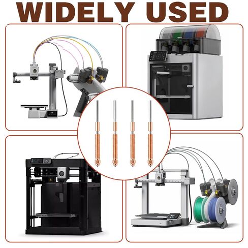 4 قطعة ملحقات الطابعة ثلاثية الأبعاد K2 Plus فوهة فولاذية مزدوجة معدنية متكاملة لسلسلة K2 Pro Combo استبدال أجزاء مجموعة المبادلة السريعة in Kuwait