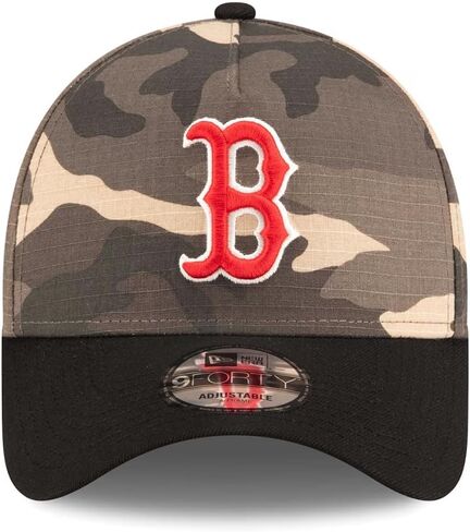 New Era Boston Red Sox 9FORTY Camo Crown 90th Anniversary Snapback Cap, Adjustable Hat in Kuwait