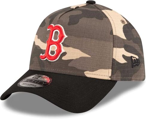 New Era Boston Red Sox 9FORTY Camo Crown 90th Anniversary Snapback Cap, Adjustable Hat in Kuwait