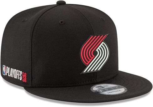 قبعة نيو إيرا بورتلاند تريل بليزرز 9FIFTY 2026 Playoffs Snapback، قبعة قابلة للتعديل باللون الأسود in Kuwait