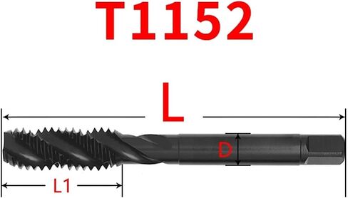 1 قطعة الأمريكية دوامة مخدد/مدبب الحنفية T1151/T1272 UNC/UNF 0-80 ~ 10-24 1/4 5/16 3/8 7/16 1/2 9/16 5/8 3/4 آلة المسمار (T1272-PO ، UNC8-32) in Kuwait