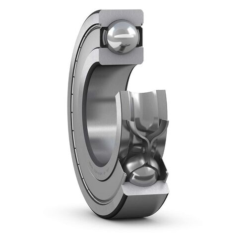 SKF 6309-2Z/C3GJN 15000 دورة/دقيقة، معدل تحميل ثابت 31.5 كيلو نيوتن، معدل تحميل ديناميكي 55.3 كيلو نيوتن، فولاذ من نوع القفص، محمل أخدود عميق، القطر الداخلي - 45 مم، سلسلة متوسطة، دروع معدنية على كليهما الجوانب، خارج in Kuwait