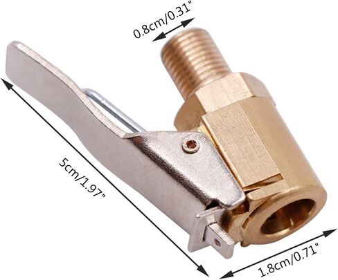 Car Tyre Nozzle Clamp Car Motorcycles Bike Air Chuck Inflator Inflatable Adapter Connector in Kuwait