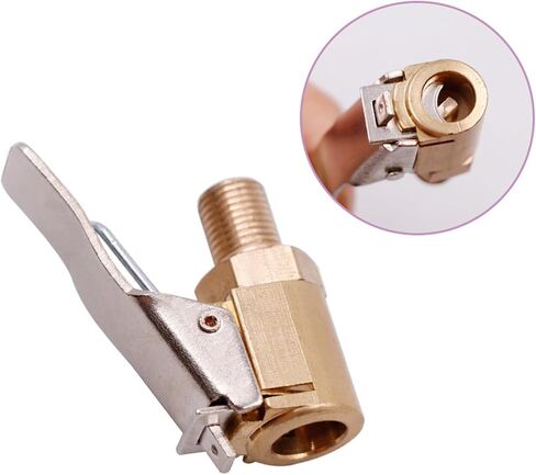 Car Tyre Nozzle Clamp Car Motorcycles Bike Air Chuck Inflator Inflatable Adapter Connector in Kuwait