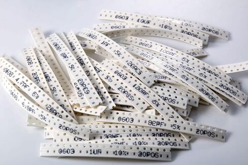 مجموعة مكثفات Chanzon 1000 قطعة 0603 1pF-10uF SMD، 50 قيم 6.3 فولت-50 فولت تشكيلة MLCC من السيراميك للنماذج الأولية لثنائي الفينيل متعدد الكلور والإلكترونيات ذاتية الصنع in Kuwait