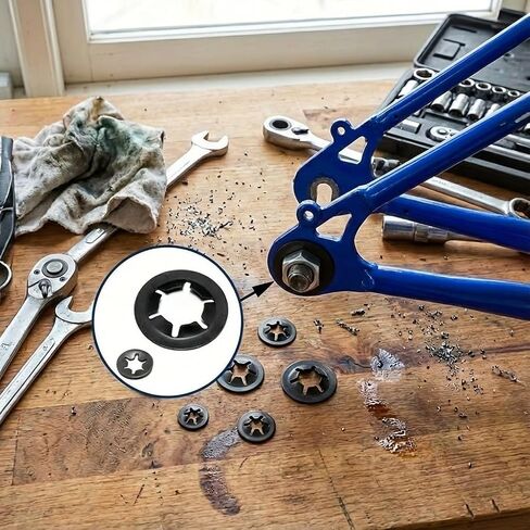 70 قطعة من غسالات القفل الداخلية للأسنان، مشابك تثبيت Starlock مترية من M3 إلى M12، حلقات الاحتفاظ بالفولاذ الأسود للمحمل وتجميع العمود in Kuwait