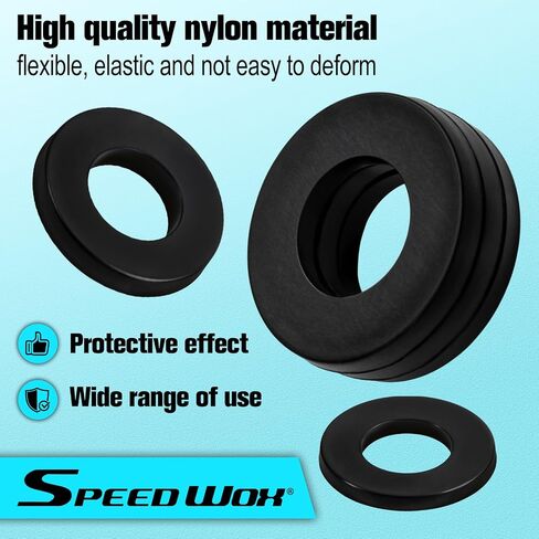 780pcs Nylon Flat Washers for Screws Bolts Black Flat Rubber Washers Assortment Kit Assorted Metric Sealing Spacer Gasket Ring Set M2, M2.5, M3, M4, M5, M6, M8, M10，M12 in Kuwait