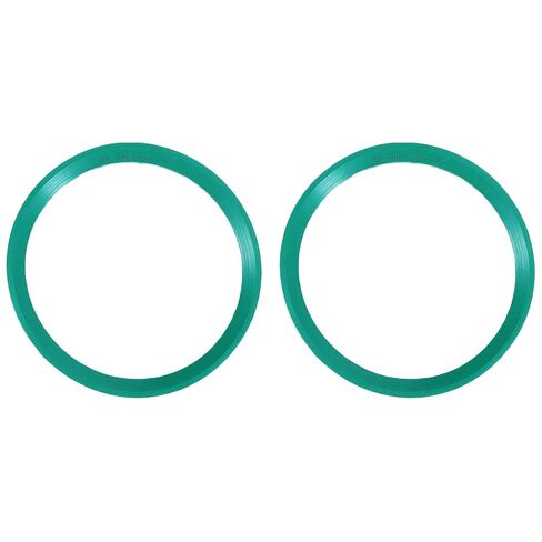 5pcs Fluorine Flat Washer (41.7mm OD 35.7mm ID 2mm Thick) Metric FKM Fluororubber V-Type O-Rings Sealing Gasket Spacer for Fasten Screws Flanges Faucet Pipe Valves, Green in Kuwait