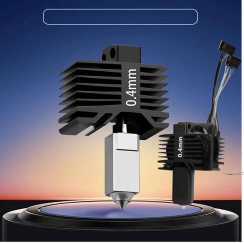 مجموعة كاملة P1P/P1S Hotend، فوهة فولاذية صلبة مجمعة بالكامل 0.4 مم مع سخان سيراميك، ثرمستور ومروحة تبريد، استبدال Hotend لطابعة Bambu Lab P1 Series ثلاثية الأبعاد in Kuwait