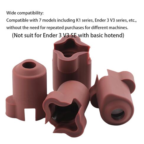 4 قطع جورب سيليكون K1C / جورب سيليكون K1 Max، غطاء سيليكون Ender 3 v3 ke Hotend متوافق مع Creality Ender 3 V3/Ender 3 V3 Plus/Ender 3 V3 KE/K1C/K1/K1 Max/CR 10 SE، in Kuwait