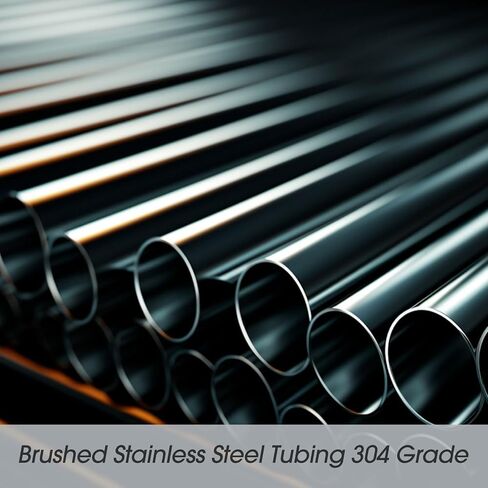 Hicarer 2 Pcs 1-1/2" OD 304 Stainless Steel Tubing 0.06" Wall Thickness 24 Inch Length Thickened 1.5" Exhaust Pipe Round Metal Tube Stainless Steel Pipe Wall Weldable Tubing in Kuwait