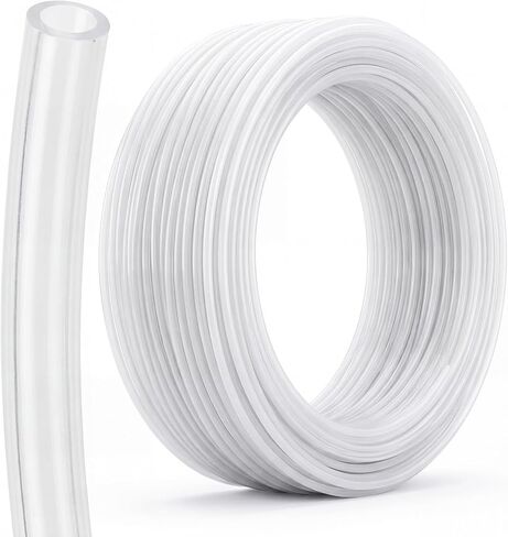 أنابيب PTFE بطول 50 قدمًا و24 AWG، غطاء سلك أنبوبي مرن، أنبوب عزل بدرجة حرارة عالية، أنابيب فلورو بوليمر رقيقة الجدار، معرف 0.51 مم × 1.01 مم OD، -75 درجة مئوية إلى 260 درجة مئوية للاستخدام الصناعي للمختبر الكهربائي in Kuwait