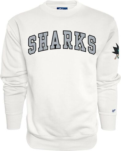 Blue 84 NHL unisex-adult Nhl Officially Licensed Crewneck Sweatshirt Sleeve Logo White in Kuwait