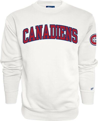 Blue 84 NHL unisex-adult Nhl Officially Licensed Crewneck Sweatshirt Sleeve Logo White in Kuwait