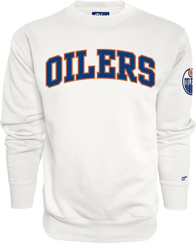 Blue 84 NHL unisex-adult Nhl Officially Licensed Crewneck Sweatshirt Sleeve Logo White in Kuwait