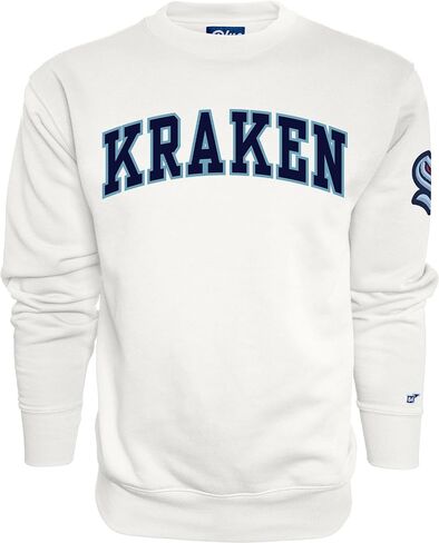 Blue 84 NHL unisex-adult Nhl Officially Licensed Crewneck Sweatshirt Sleeve Logo White in Kuwait