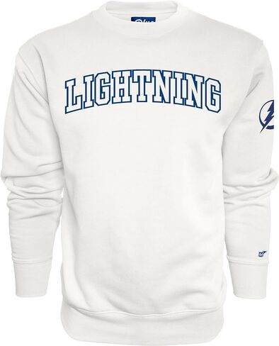 Blue 84 NHL unisex-adult Nhl Officially Licensed Crewneck Sweatshirt Sleeve Logo White in Kuwait