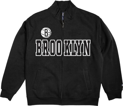 Blue 84 NBA Officially Licensed Full Zip Sweatshirt Twill Applique Embroidery Shield in Kuwait