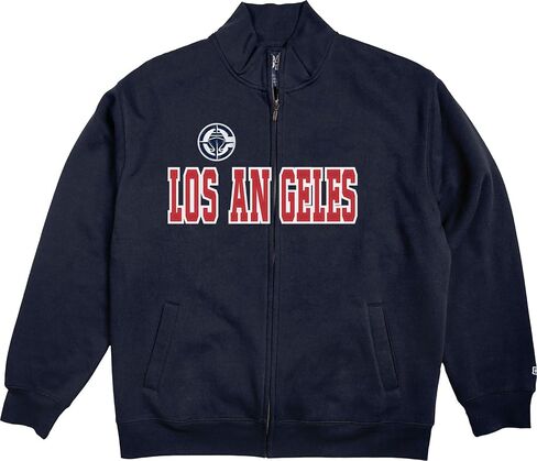 Blue 84 NBA Officially Licensed Full Zip Sweatshirt Twill Applique Embroidery Shield in Kuwait