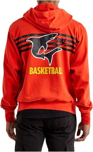 هودي Nike Dri-fit Standard Issue لكرة السلة للرجال مقاس X-Large أحمر هابانيرو in Kuwait
