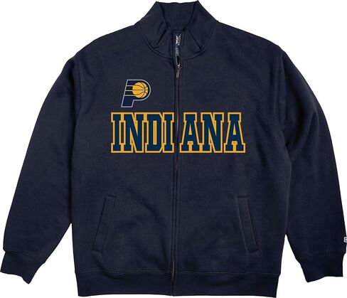 Blue 84 NBA Officially Licensed Full Zip Sweatshirt Twill Applique Embroidery Shield in Kuwait