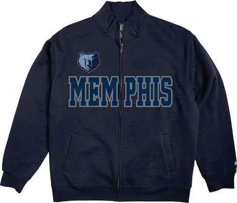 Blue 84 NBA Officially Licensed Full Zip Sweatshirt Twill Applique Embroidery Shield in Kuwait