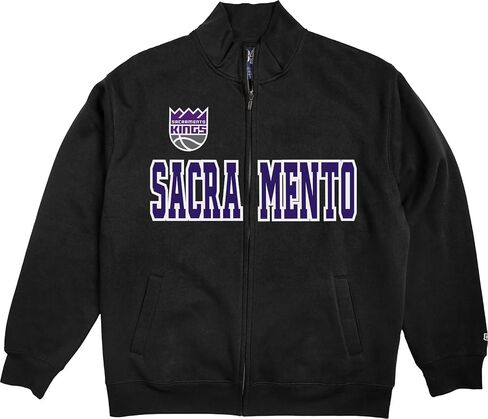 Blue 84 NBA Officially Licensed Full Zip Sweatshirt Twill Applique Embroidery Shield in Kuwait
