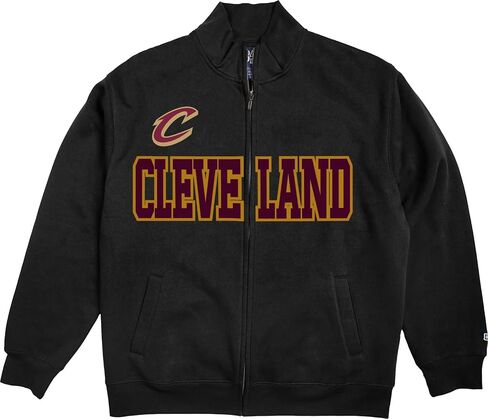 Blue 84 NBA Officially Licensed Full Zip Sweatshirt Twill Applique Embroidery Shield in Kuwait