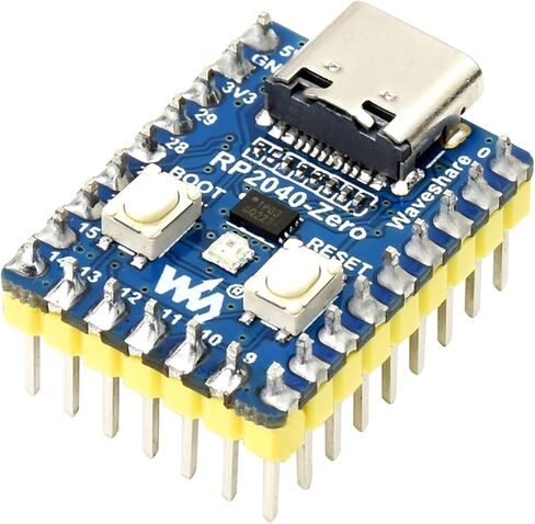 RP2040-Zero، لوحة تطوير MCU تشبه Pico-Like RP2040، معالج Cortex M0+ ثنائي النواة، 264 كيلو بايت من SRAM، 2 ميجابايت من ذاكرة فلاش، مع رأس ملحوم مسبقًا in Kuwait