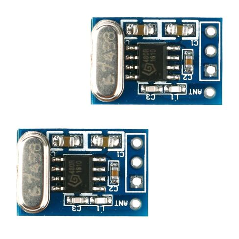 2Pcs SYN480R 433MHz Receiver Transmitter Module - Ask/OOK Technology, Crystal Oscillator for Remote Controls Automation Systems in Kuwait