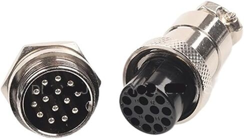 1 Set GX20 nut Type Male and Female Electrical Connector 2/3/4/5/6/7/8/9/10/12/14/15 pin 20mm Round Wire Panel Aviation Socket Plug(Gx20-7 Nut Type) in Kuwait