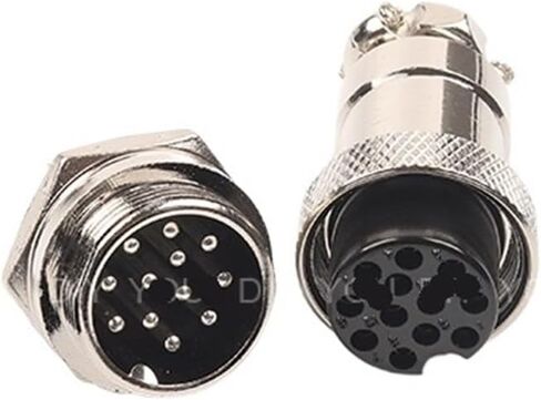 1 Set GX20 nut Type Male and Female Electrical Connector 2/3/4/5/6/7/8/9/10/12/14/15 pin 20mm Round Wire Panel Aviation Socket Plug(Gx20-7 Nut Type) in Kuwait